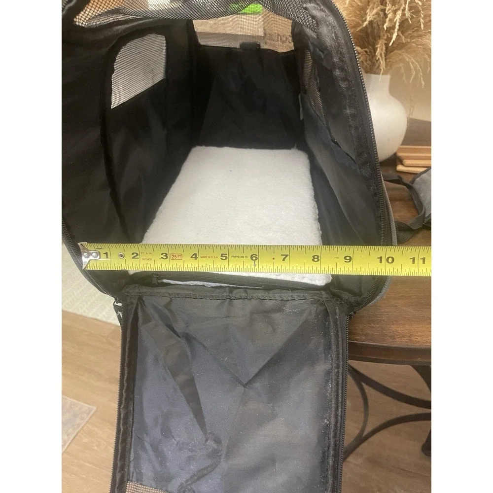 Brookstone Travel Carrier Pet Airline Carryon Soft Sided Collapse
